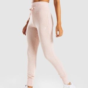 Gymshark High Waisted Joggers - Blush Nude Marl